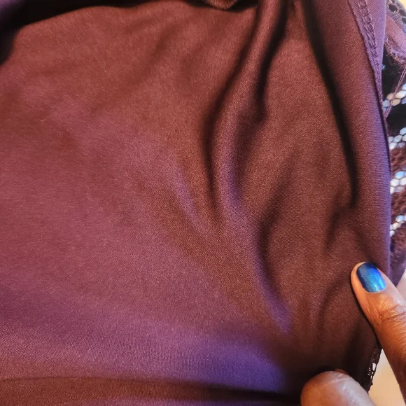 Torrid purple mesh skater mini skirt. Size 1X. Hidden zipper and purple … - Picture 8 of 12